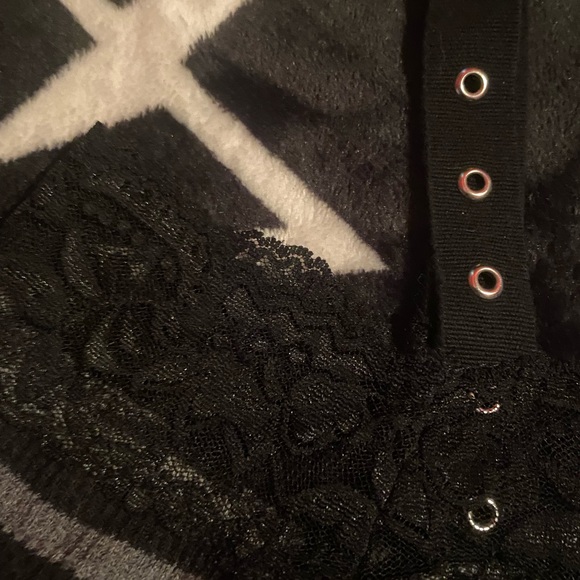 *TRADED* Rare Morbid Threads Striped Shirt - Picture 3 of 6